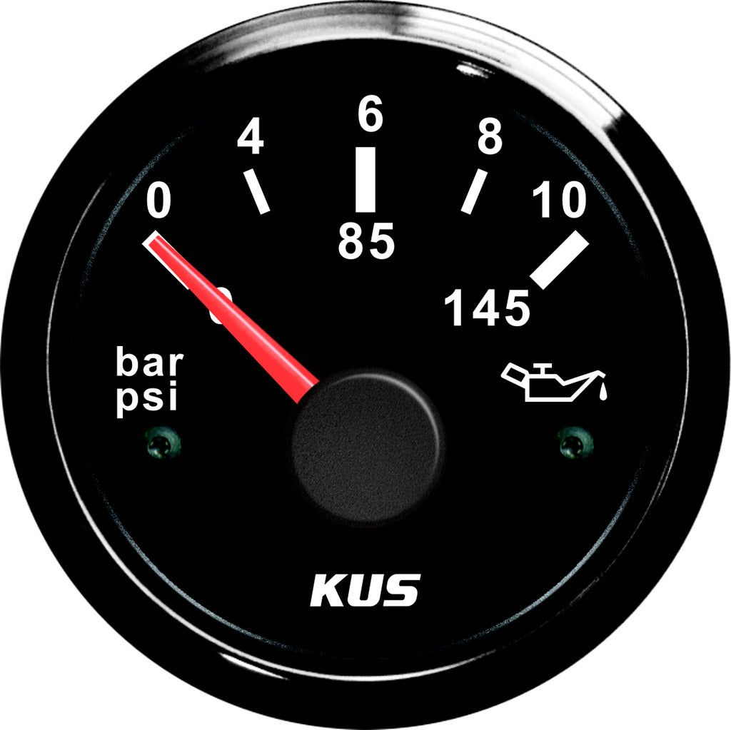 KUS 52mm Engine Oil Pressure Gauge 0 ... 10 bar