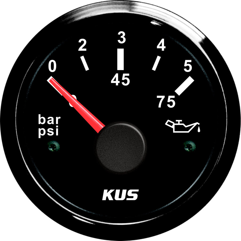 KUS 52mm Engine Oil Pressure Gauge 0 ... 5 bar