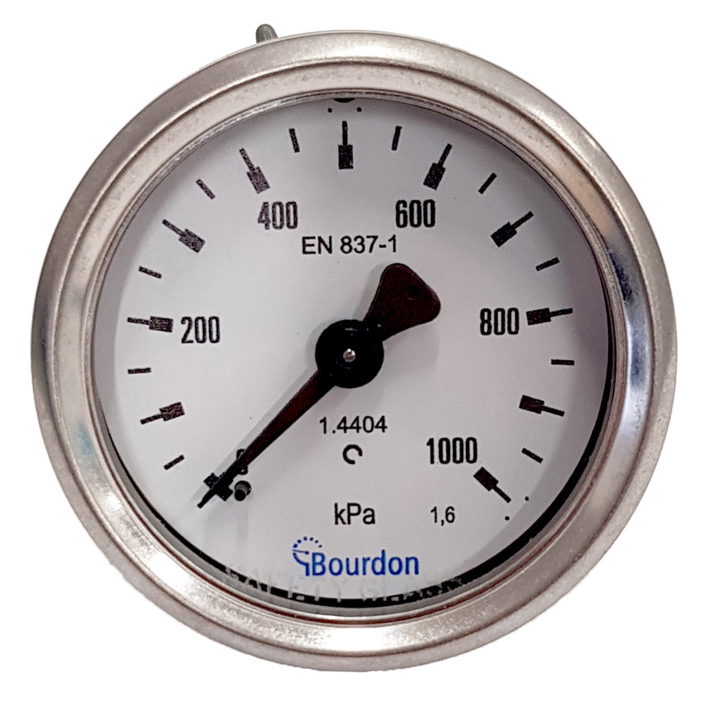 Bourdon 50mm Pressure Gauge