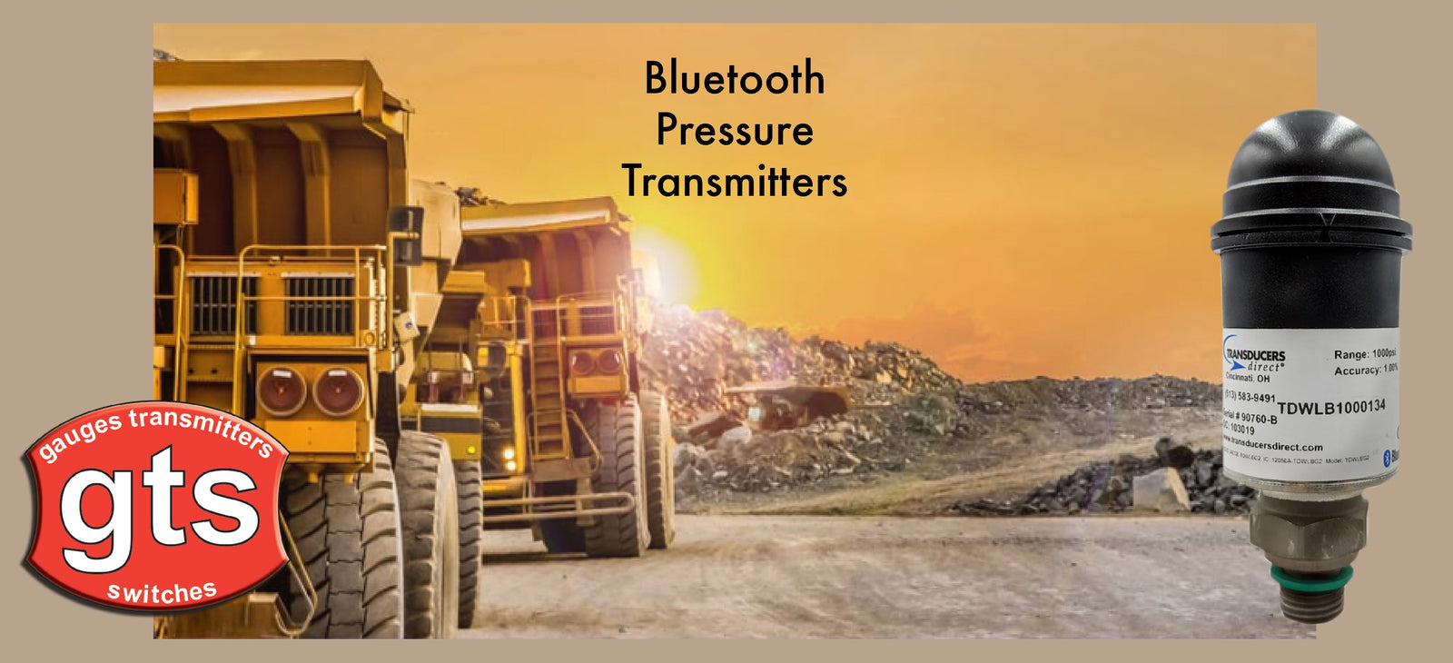Site Safety: TDWLB Bluetooth Pressures Transducers