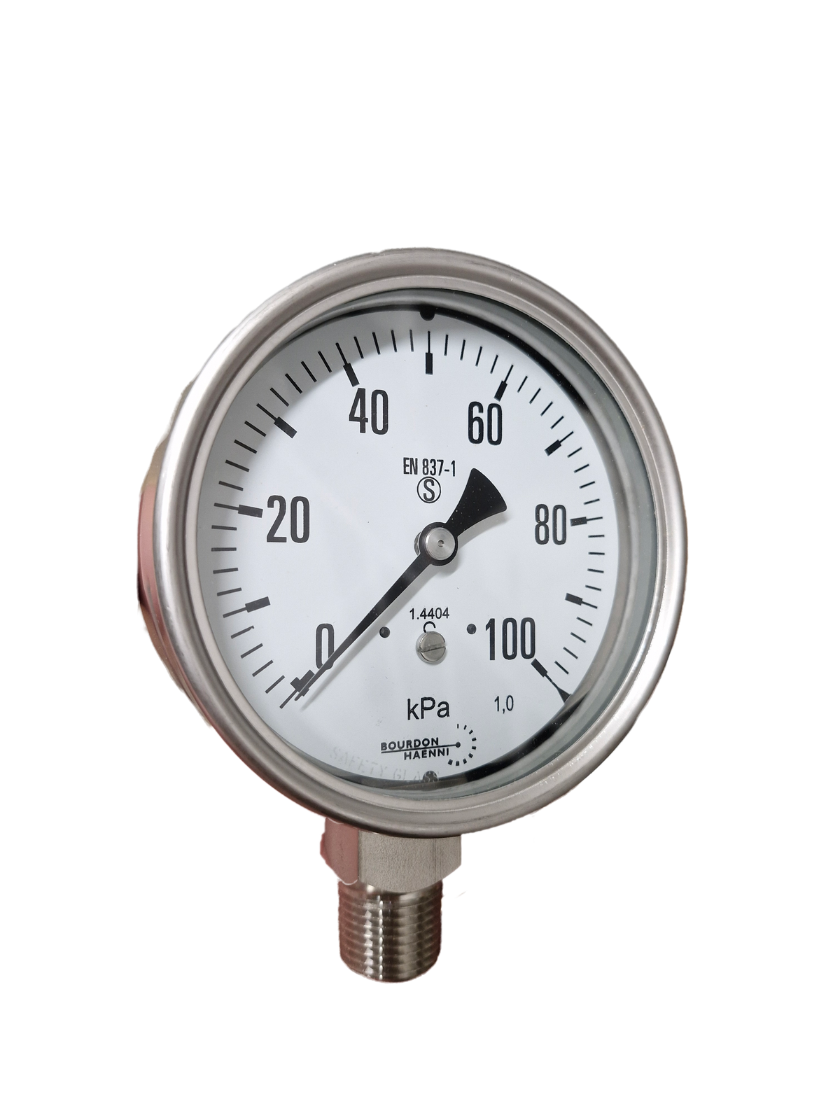 Pressure Gauge Safety Pattern with Blowout Back 100mm