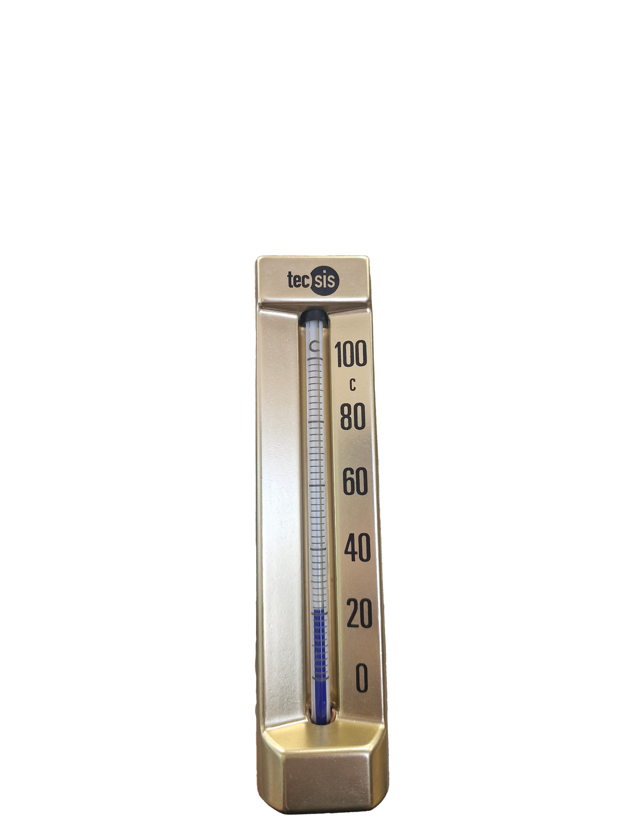 V-Shaped Thermometer, 0 ... 100C, G1/2" BSPP Rear Connection, 63mm Stem
