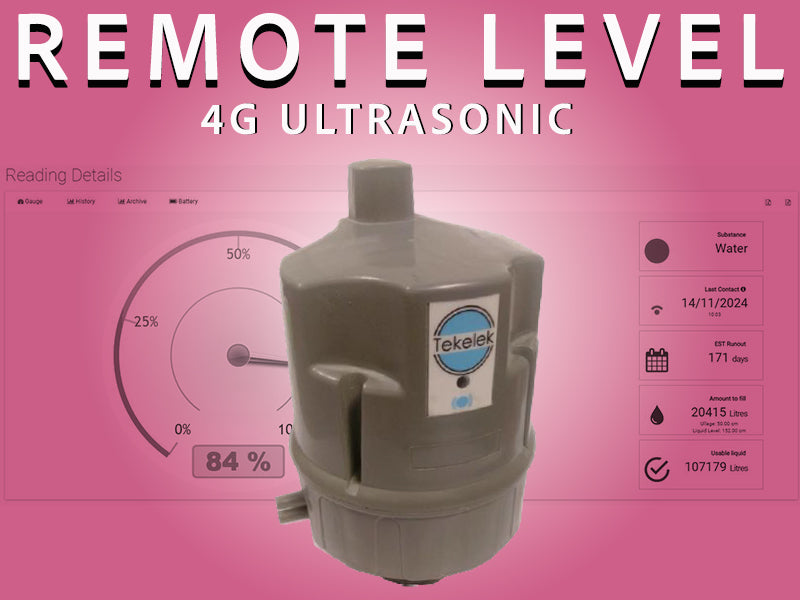 Remote Level 4G Ultrasonic on a Pink Background