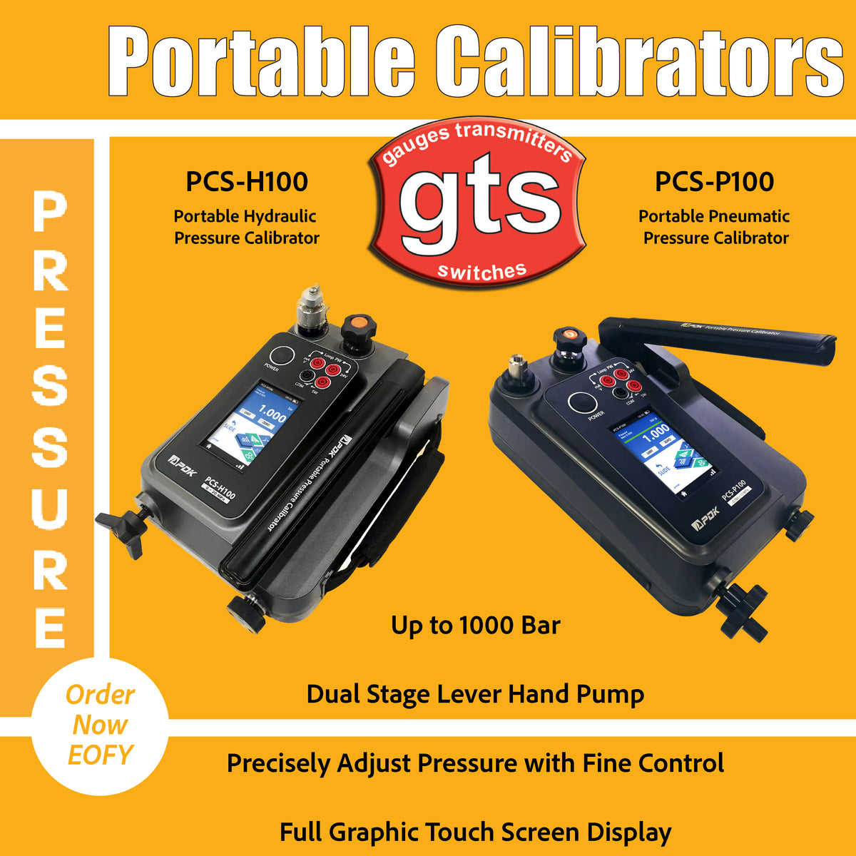 PCS-P100 Portable Pneumatic Pressure Calibrator