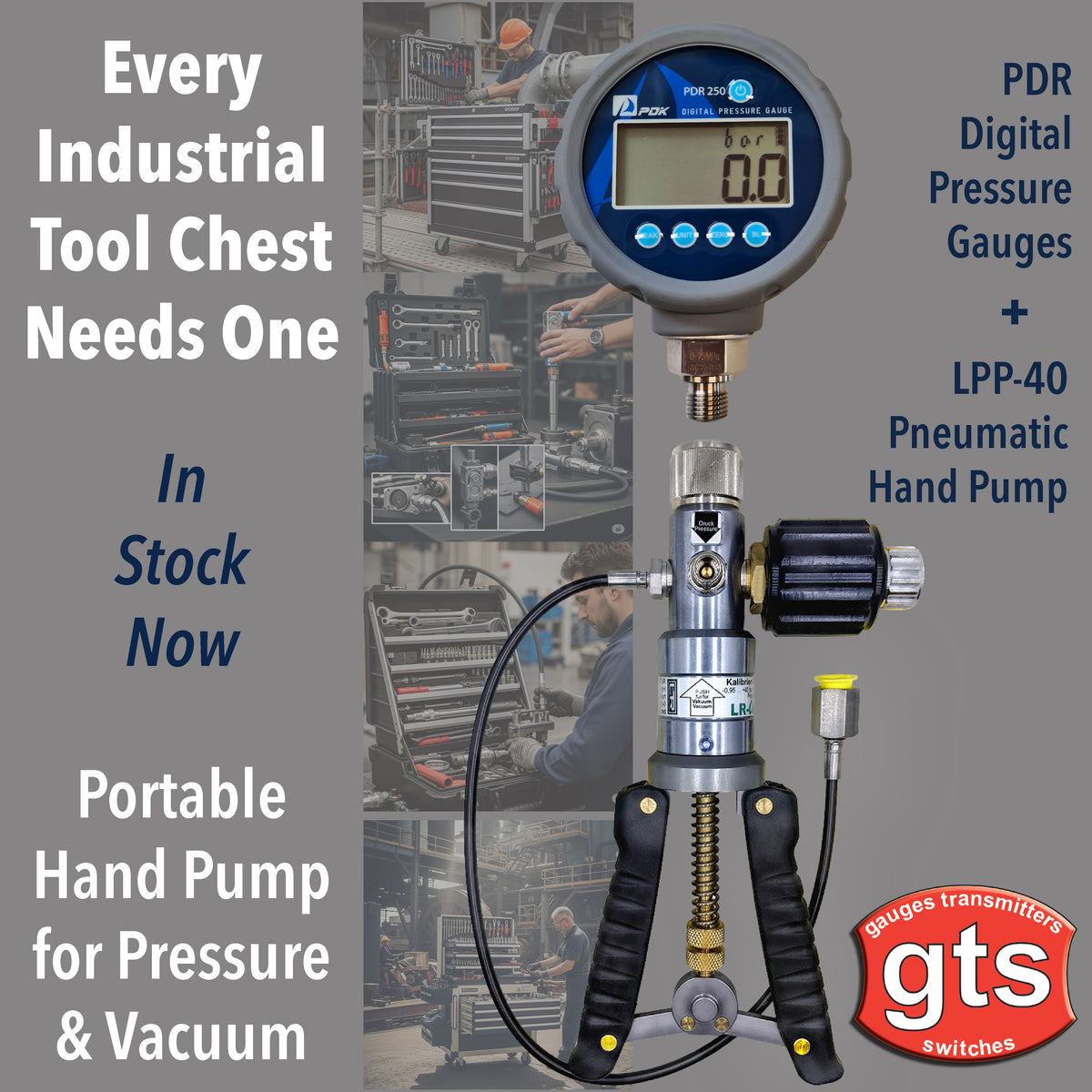 LPP-40 Compound Pneumatic Hand Pump