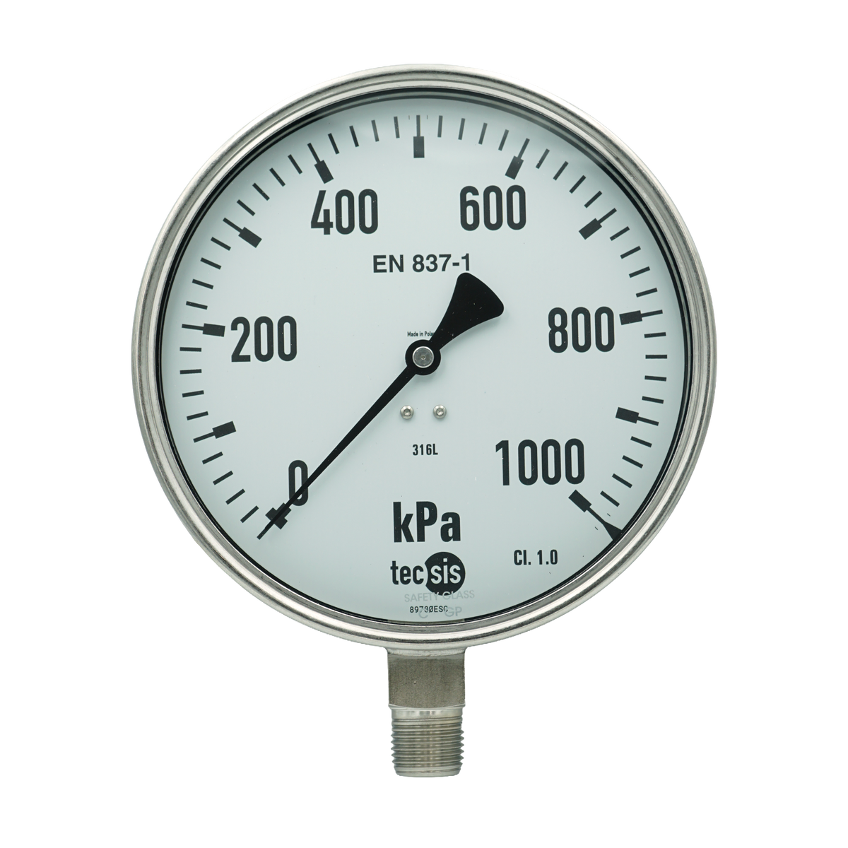 P2316 160mm Bottom-Entry Pressure Gauge