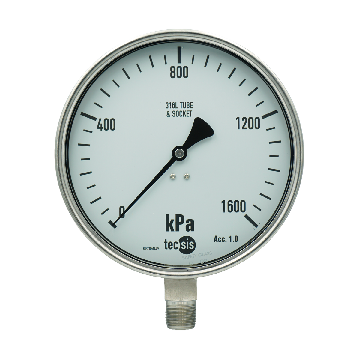 P2316 160mm Bottom-Entry Pressure Gauge
