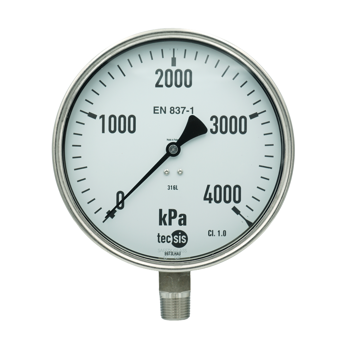 P2316 160mm Bottom-Entry Pressure Gauge