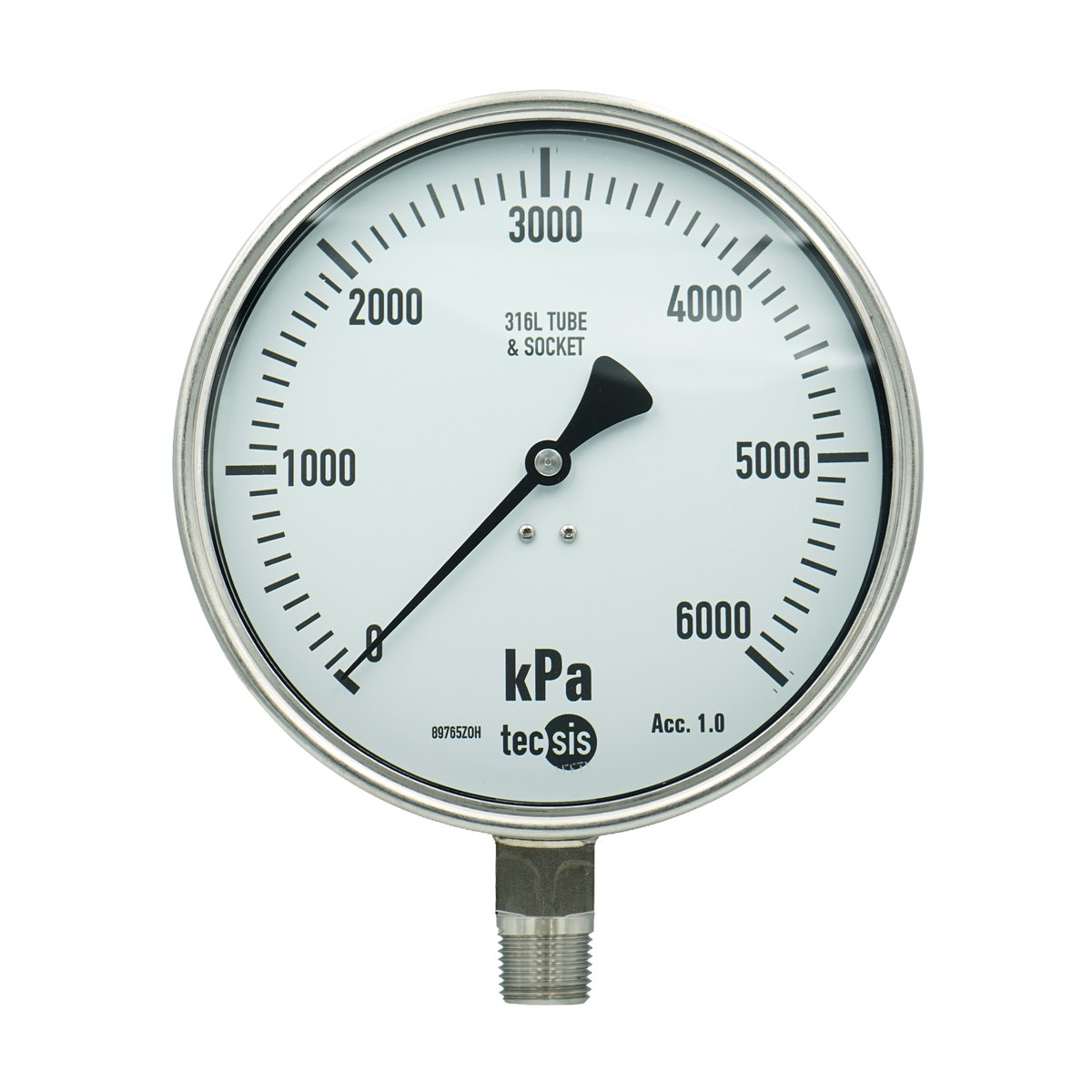 P2316 160mm Bottom-Entry Pressure Gauge