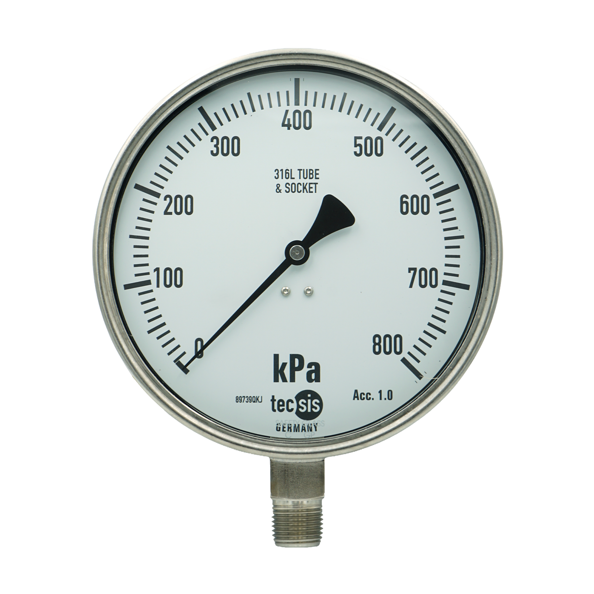 P2316 160mm Bottom-Entry Pressure Gauge