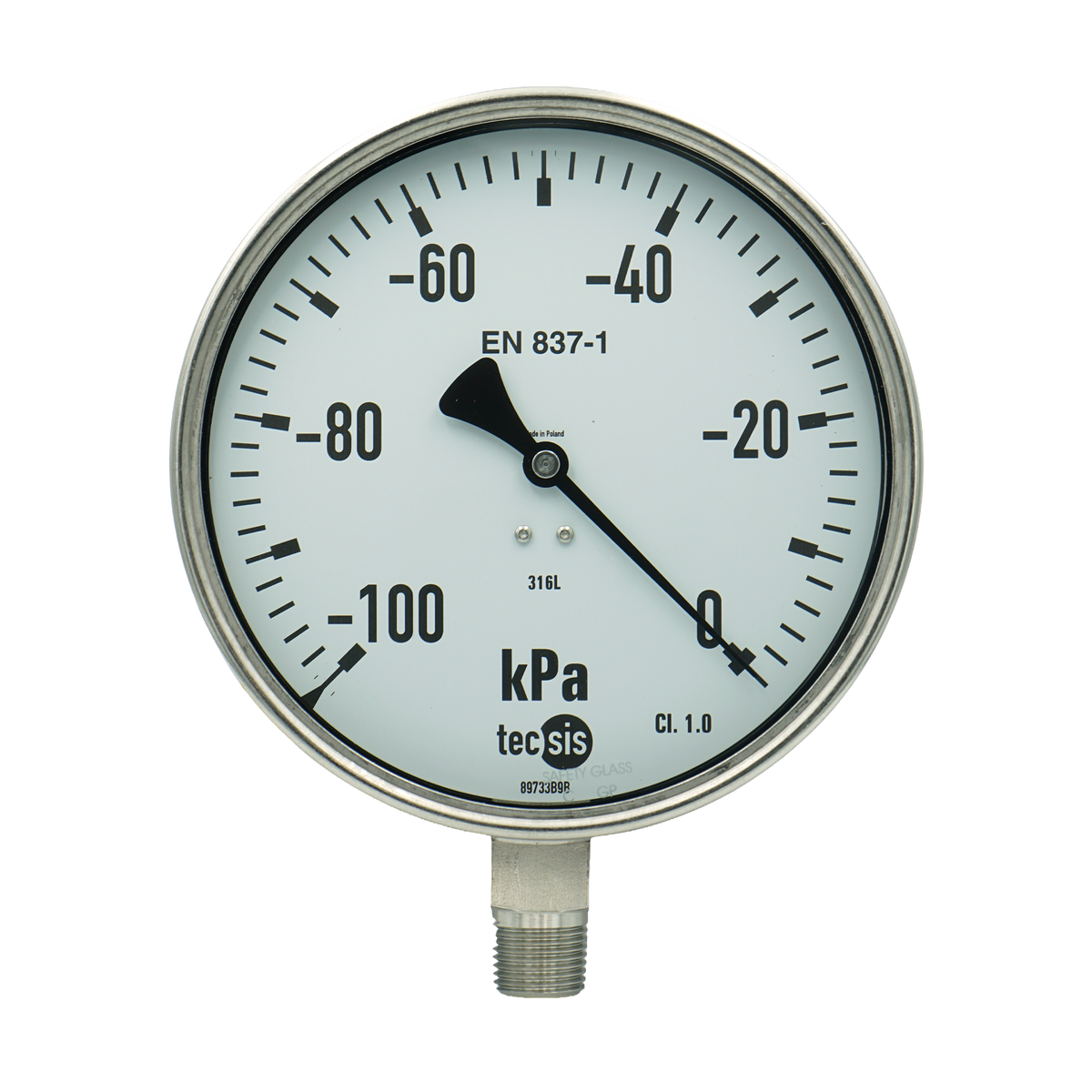 P2316 160mm Bottom-Entry Pressure Gauge