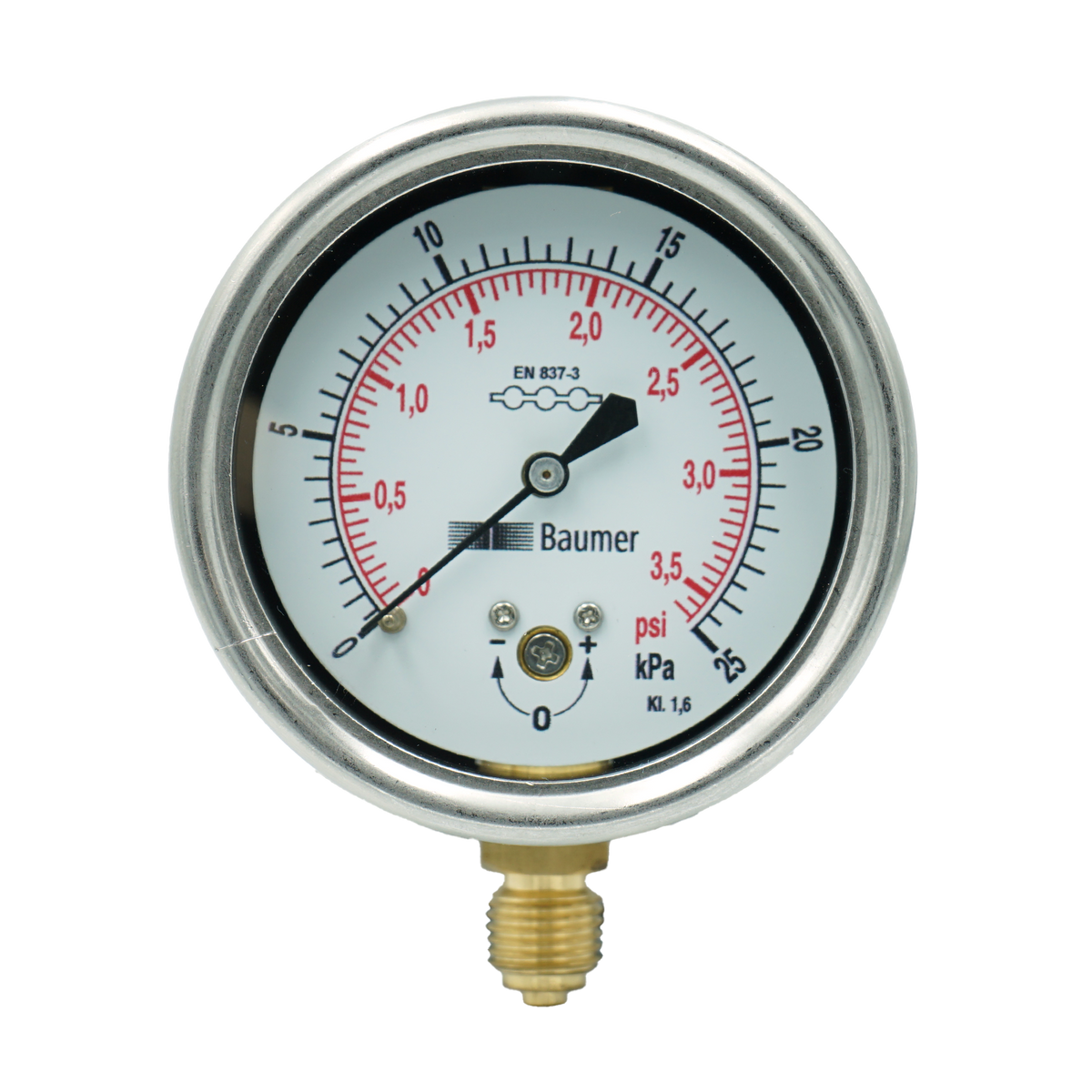 AX.F2.4BM 100mm Bottom-Entry Capsule Gauge