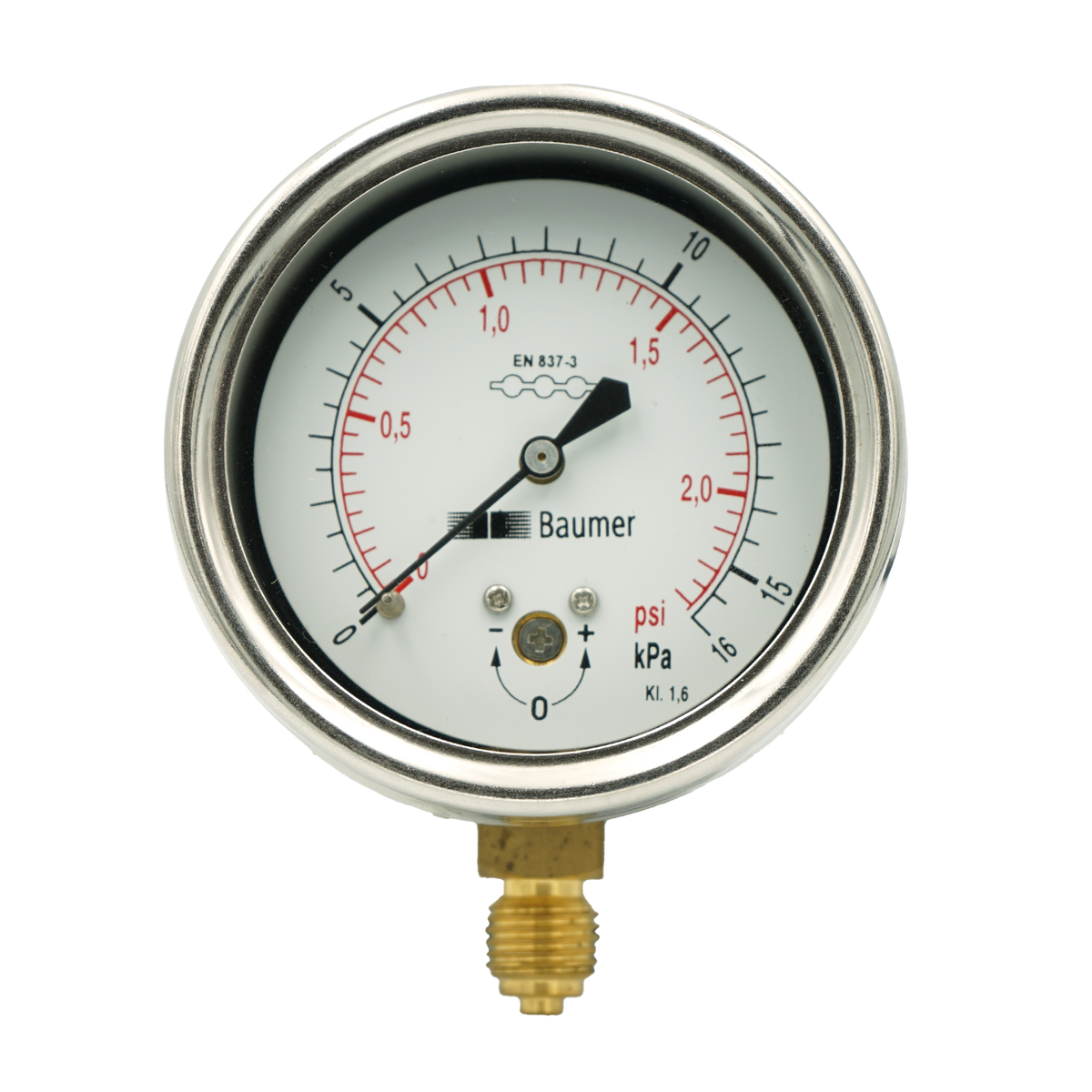 AX.F2.4BM 100mm Bottom-Entry Capsule Gauge