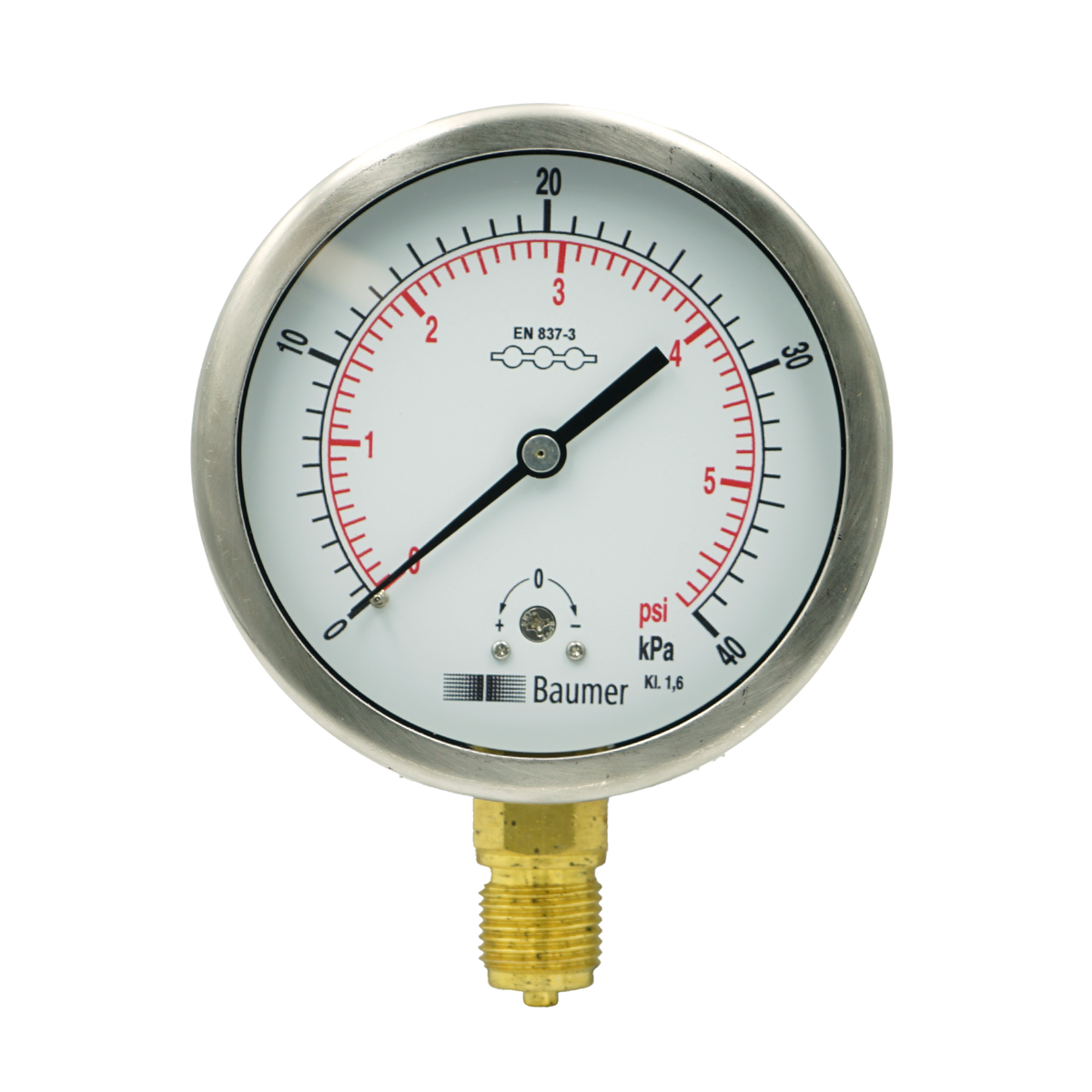 AX.F2.4BM 100mm Bottom-Entry Capsule Gauge