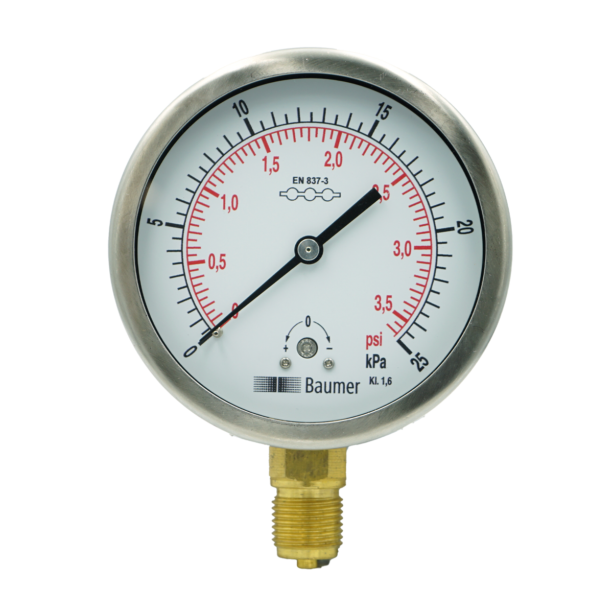 AX.D2.2BM 63mm Bottom-Entry Capsule Gauge