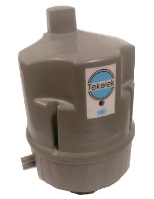 A gray 4G Ultrasonic Remote Level Liquid Sensor with a label at the top.