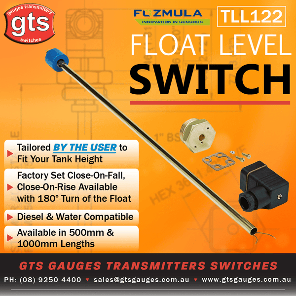 GTS Gauges: TLL122 Float Level Switch