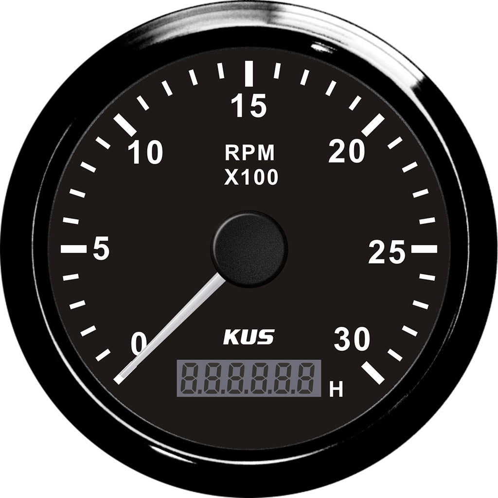 KUS 85mm Commercial Engine Tachometer 0-3000 RPM