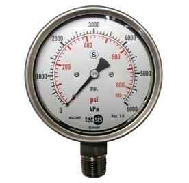 P2113 100mm Bottom-Entry Safety Pattern Pressure Gauge