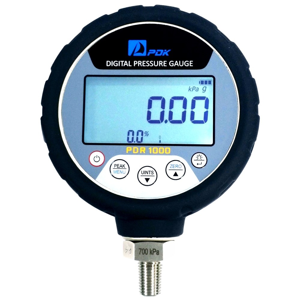 PDK PDR1000 Digital Pressure Gauge with 0.025% full-scale accuracy with data logging function