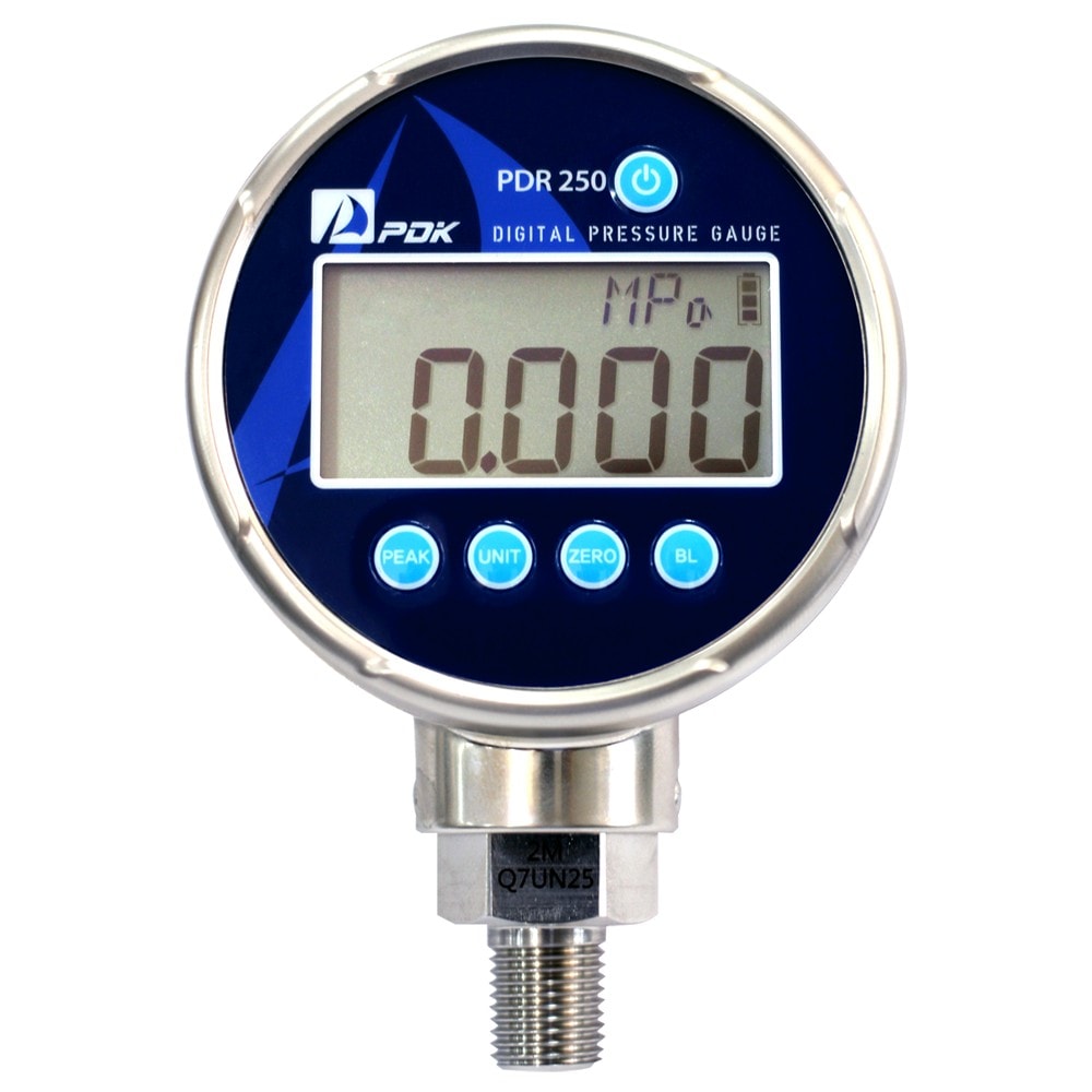 PDK PDR250 Digital Pressure Gauge with 0.25% full-scale accuracy
